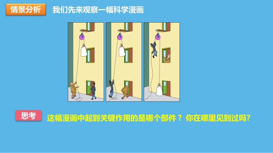 《滑轮及其应用》机械与人PPT教学课件[沪科版八年级物理]_第1页