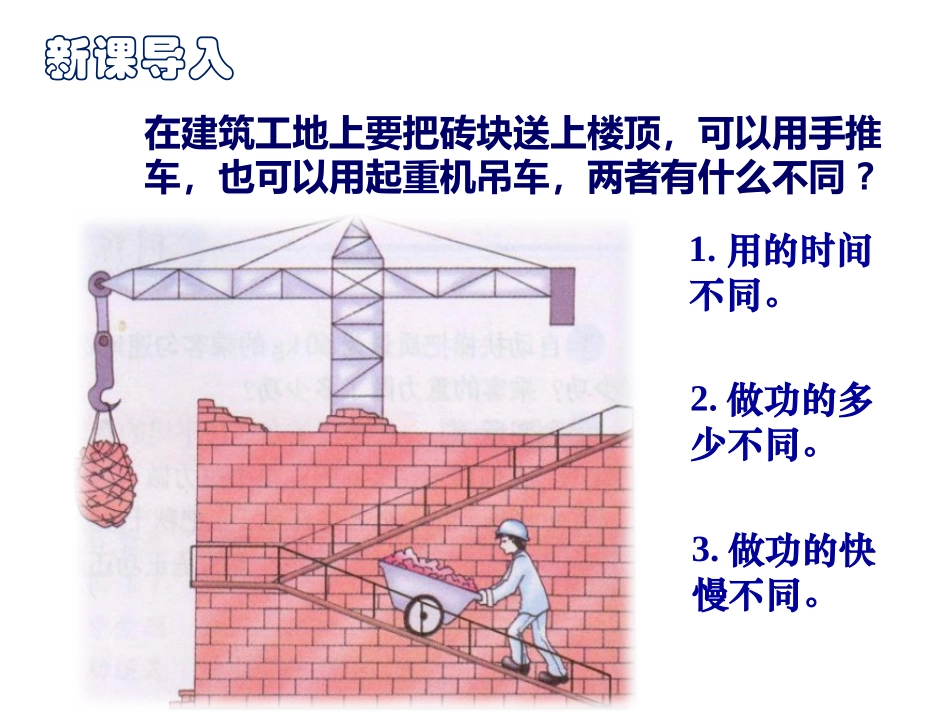 《做功的快慢》机械与人PPT免费课件[沪科版八年级物理]_第2页