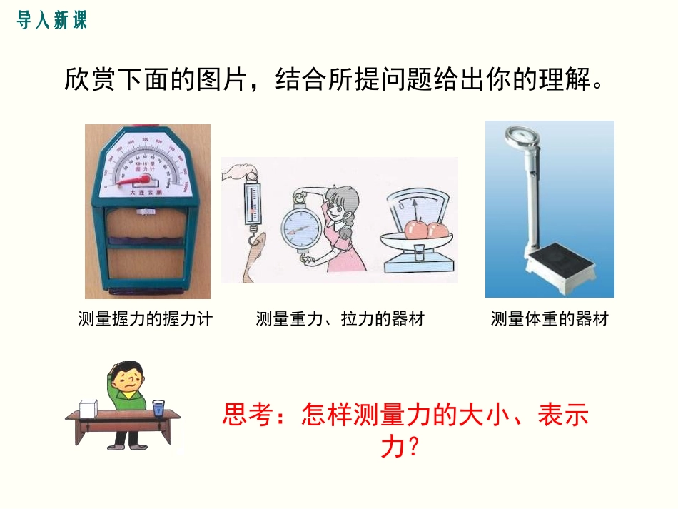 《怎样测量和表示力》力和机械PPT课件[粤沪版八年级物理]_第2页