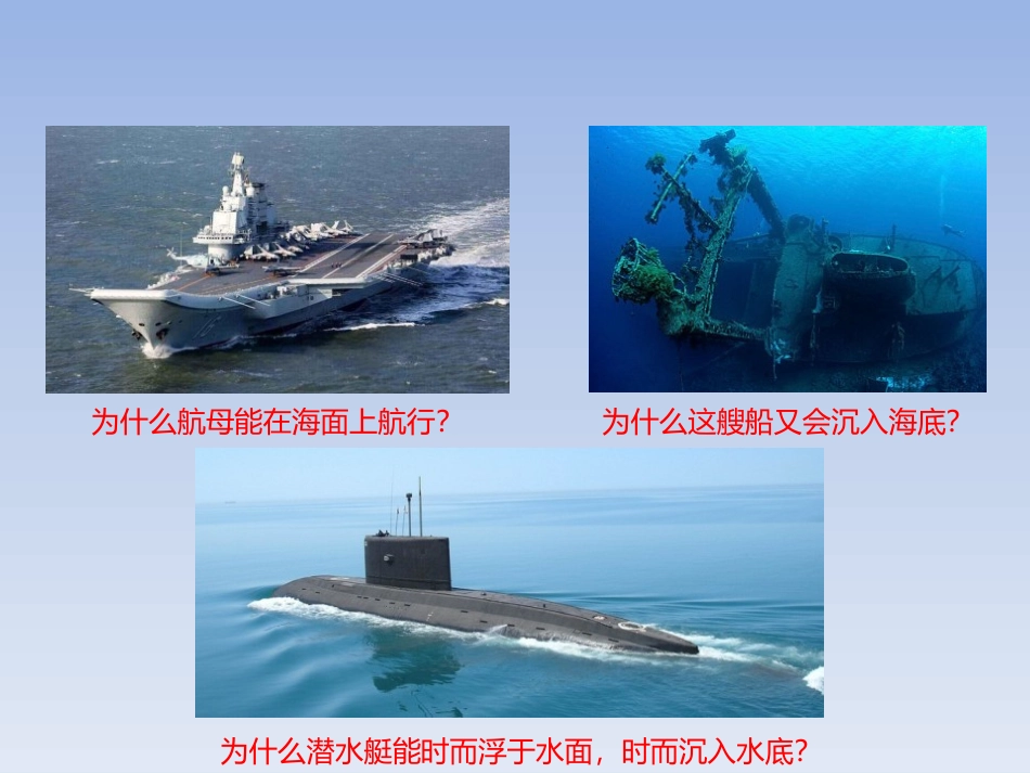 《研究物体的浮沉条件》浮力与升力PPT课件[粤沪版八年级物理]_第3页