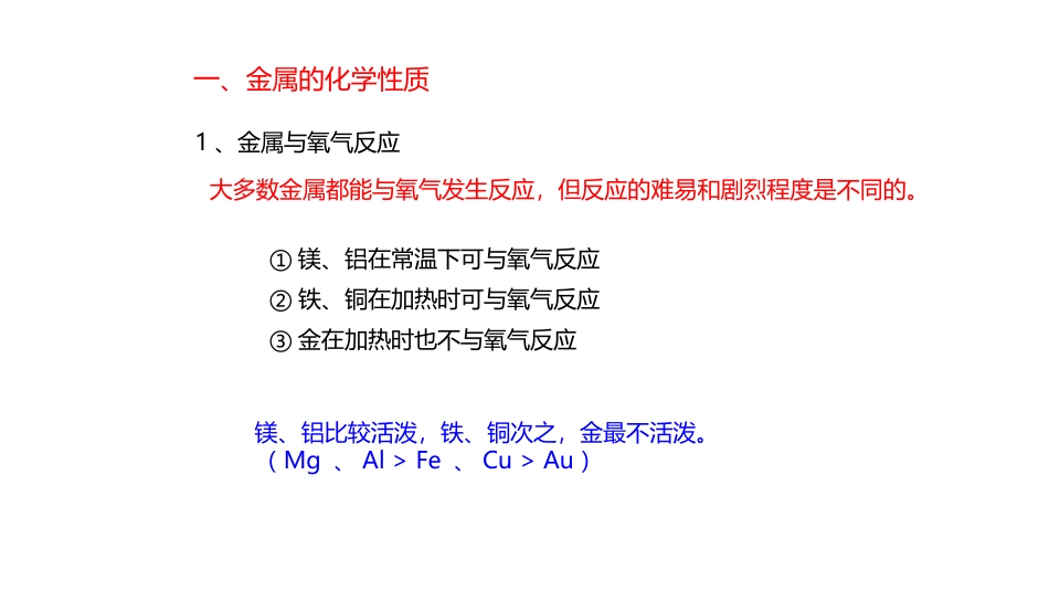 《金属的化学性质》金属PPT免费课件[粤教版九年级化学下册]_第3页