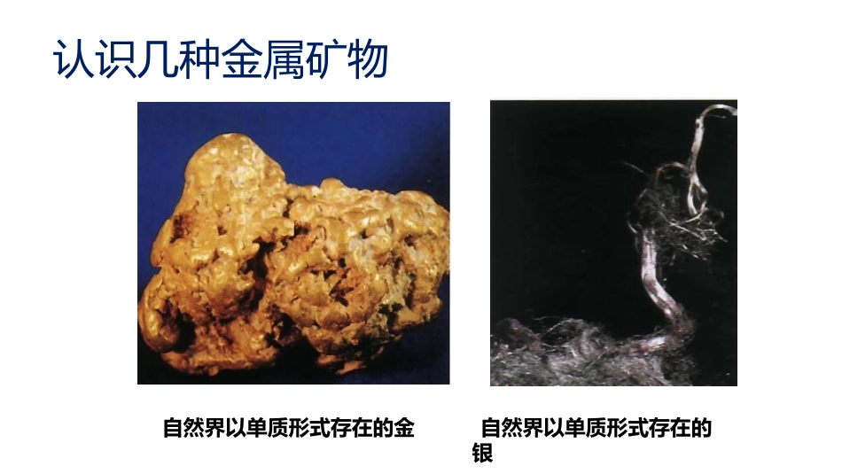 《金属矿物与冶炼》金属PPT免费课件[粤教版九年级化学下册]_第1页