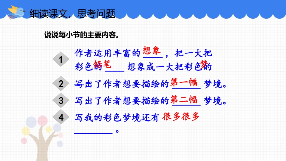 《彩色的梦》PPT优质课件(第2课时)[部编版二年级语文]_第3页