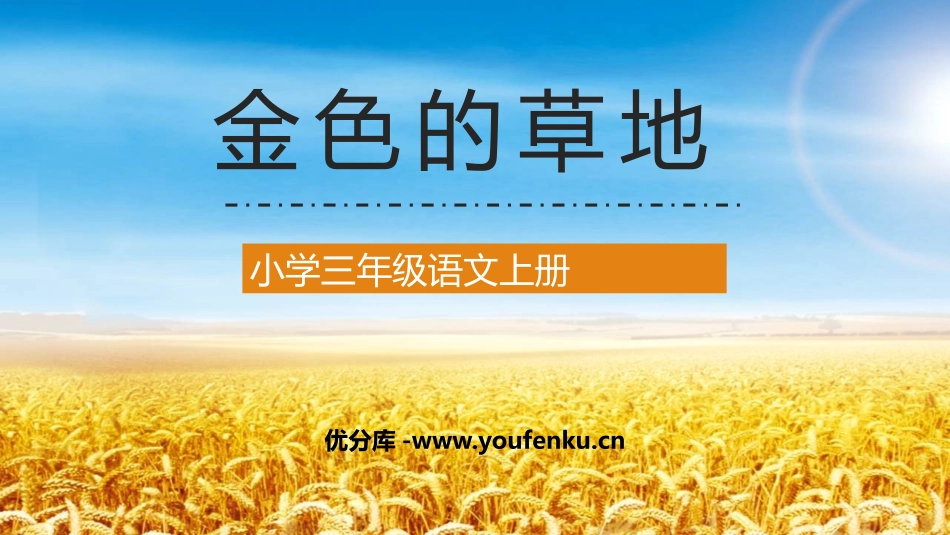 《金色的草地》PPT优质教学课件[部编版三年级语文上册]_第1页
