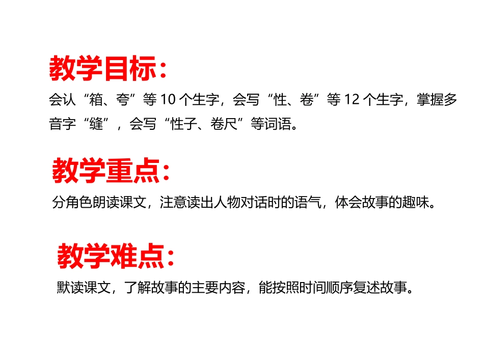 《慢性子裁缝和急性子顾客》PPT教学课件[部编版三年级语文]_第2页