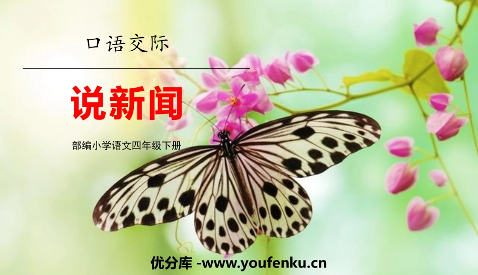 《说新闻》PPT优质课件[部编版四年级语文下册]_第1页