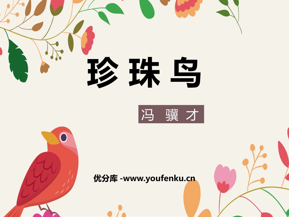 《珍珠鸟》PPT精品教学课件[部编版五年级语文上册]_第1页
