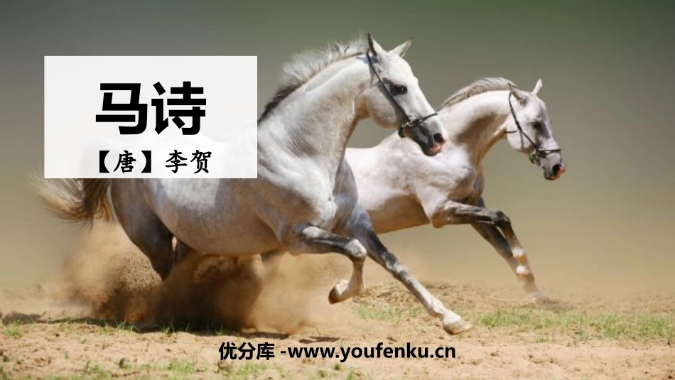 《马诗》古诗三首PPT课件[部编版六年级语文下册]_第1页