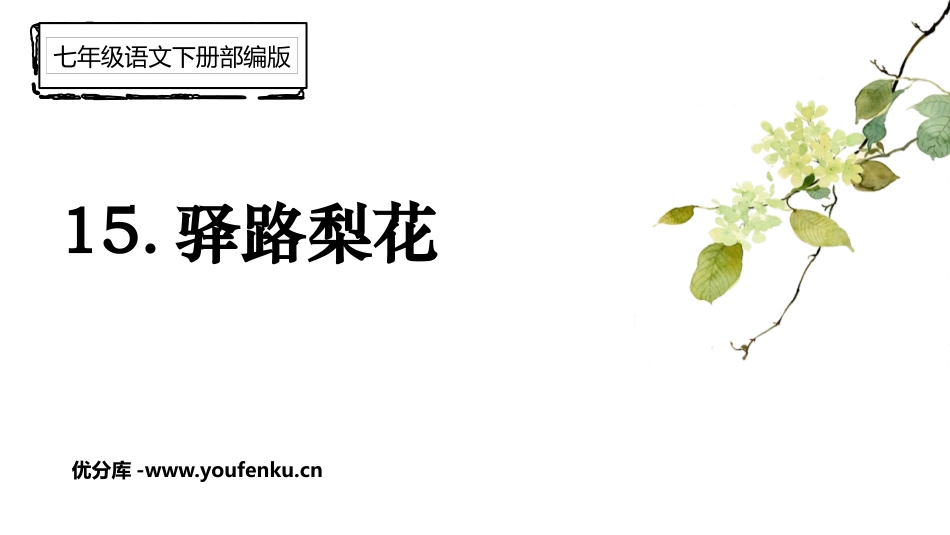 《驿路梨花》PPT优质课件[部编版七年级语文下册]_第1页