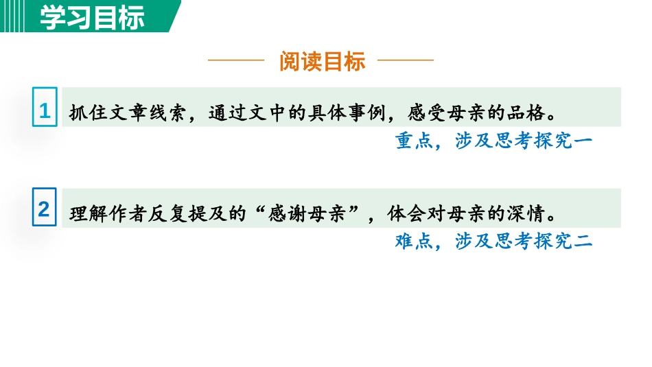 《回忆我的母亲》PPT课件(第1课时)[部编版八年级语文]_第3页