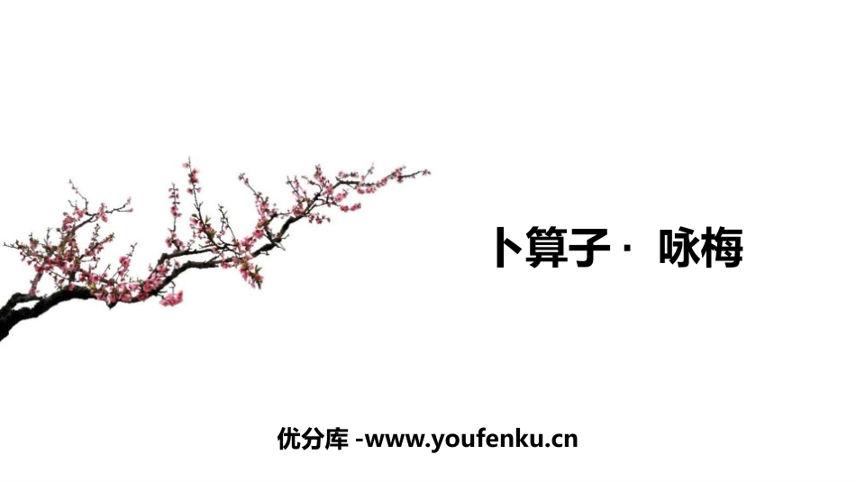 《卜算子·咏梅》课外古诗词诵读PPT课件[部编版八年级语文]_第1页