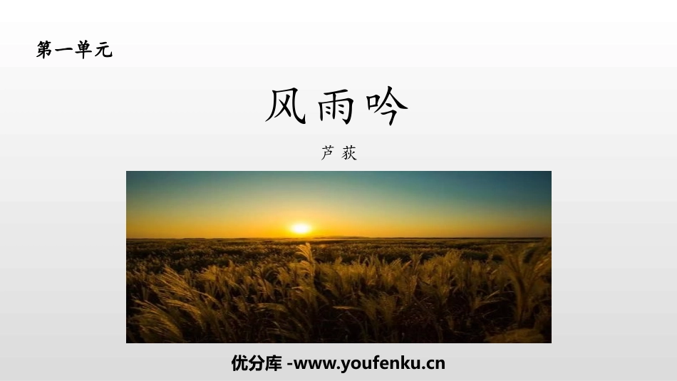 《风雨吟》PPT课件[部编版九年级语文下册]_第1页
