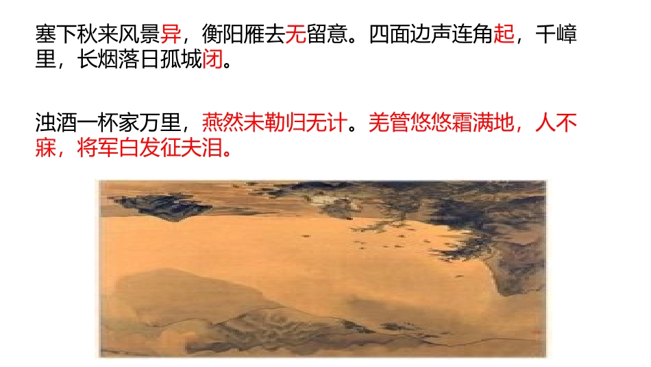 《渔家傲·秋思》词四首PPT精品课件[部编版九年级语文下册]_第3页