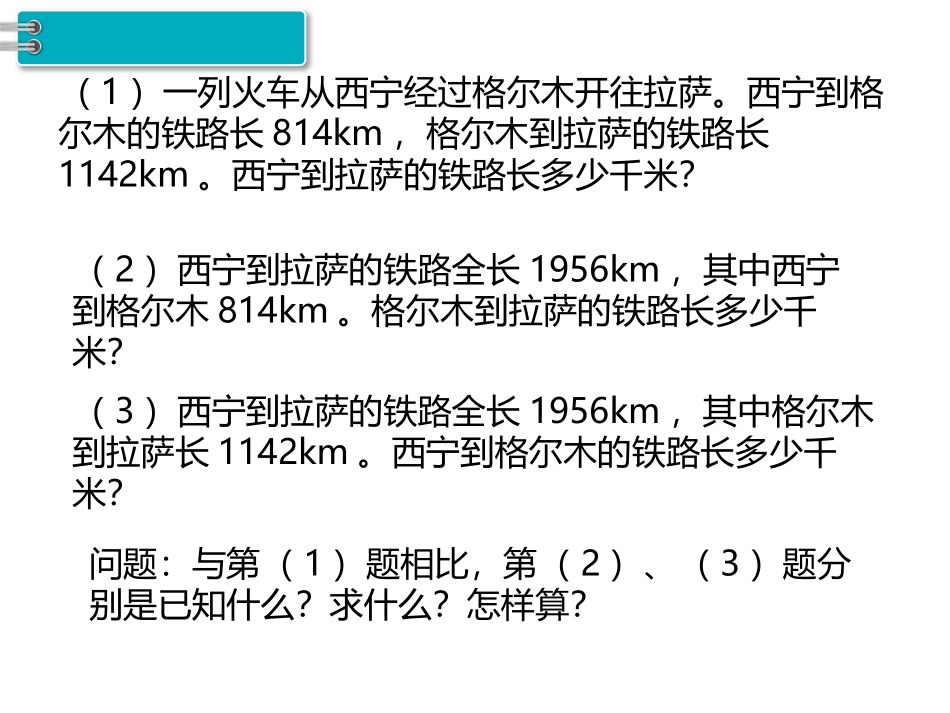 《加减法的意义和各部分间的关系》四则运算PPT课件_第3页