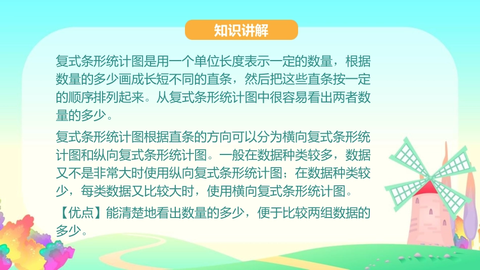 《复式条形统计图》平均数与条形统计图PPT教学课件_第3页