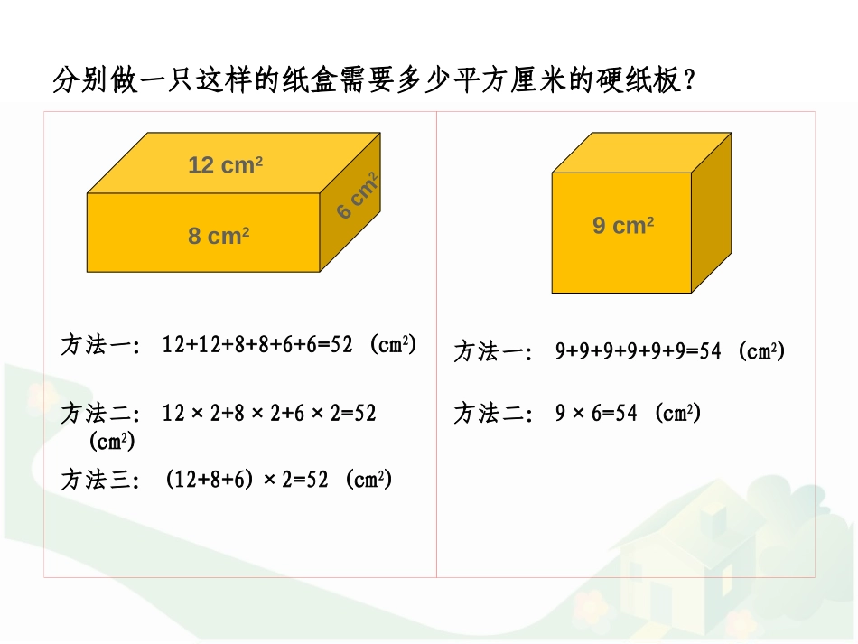《长方体和正方体的表面积》长方体和正方体PPT优质课件_第3页