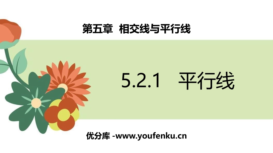 《平行线》相交线与平行线PPT免费课件[人教版七年级数学]_第1页