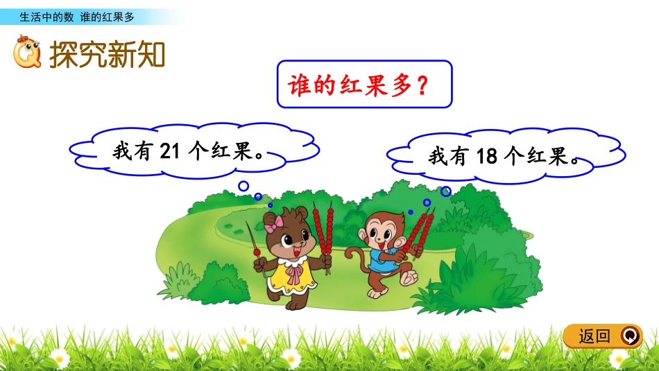 《谁的红果多》生活中的数PPT免费课件[北师大版一年级数学]_第3页