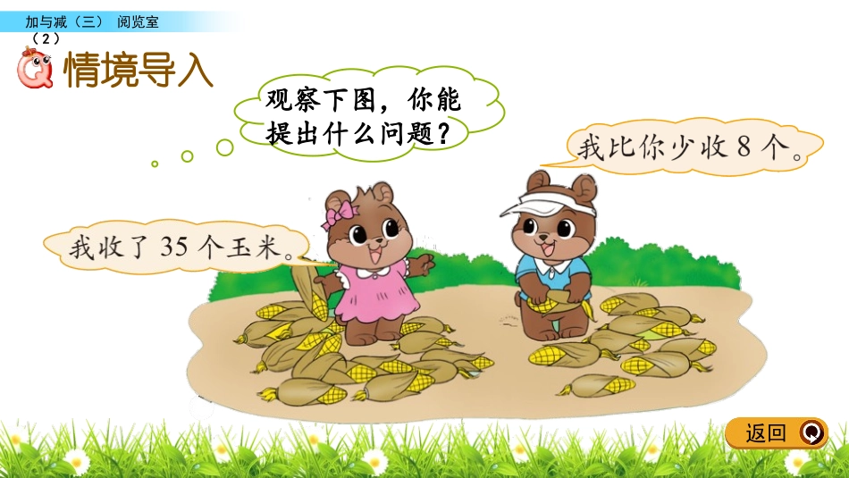 《阅览室》加与减PPT免费课件(第2课时)[北师大版一年级数学]_第2页