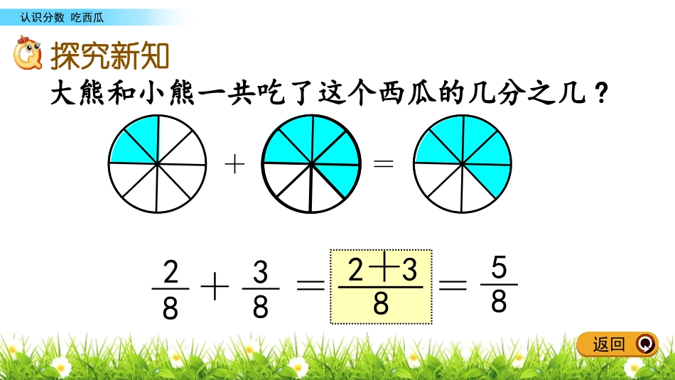 《吃西瓜》认识分数PPT教学课件[北师大版三年级数学下册]_第3页