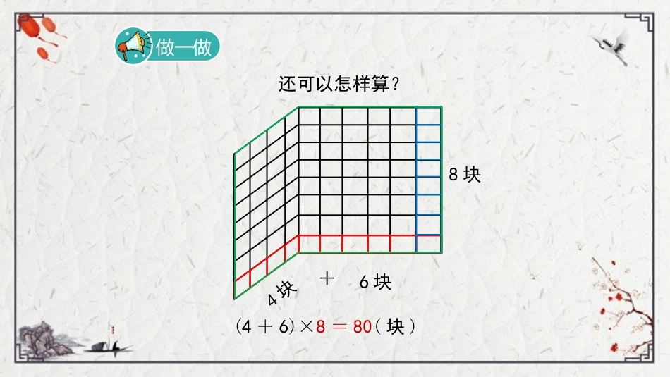 《乘法分配律》运算律PPT课件[北师大版四年级数学上册]_第3页