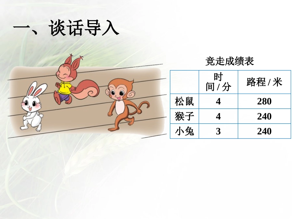 《路程、时间与速度》除法PPT教学课件[北师大版四年级数学]_第2页
