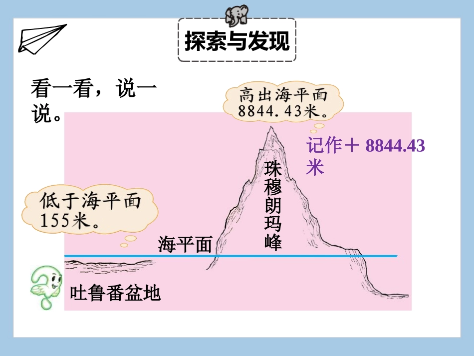 《正负数》生活中的负数PPT课件[北师大版四年级数学上册]_第3页