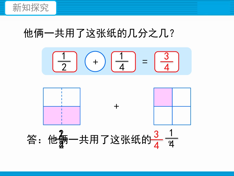 《折纸》分数加减法PPT教学课件[北师大版五年级数学下册]_第3页