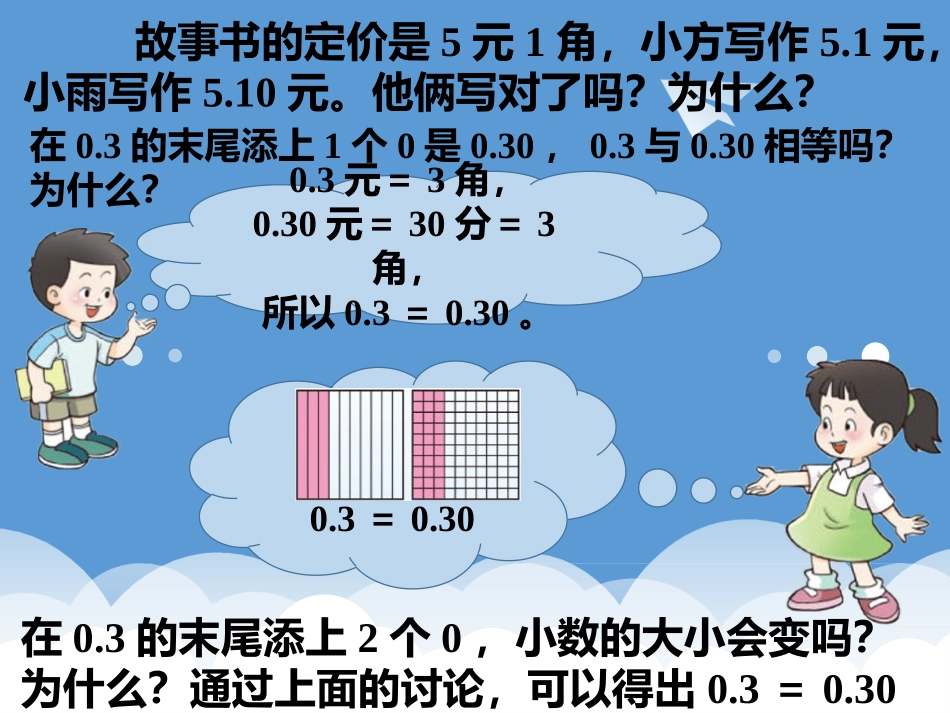 《小数的性质》小数PPT课件(第2课时)[西师大版四年级数学]_第3页