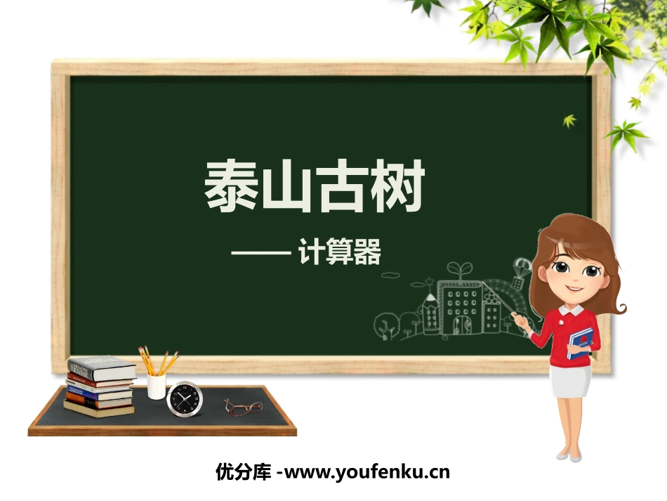 《泰山古树》PPT课件[青岛版四年级数学下册]_第1页