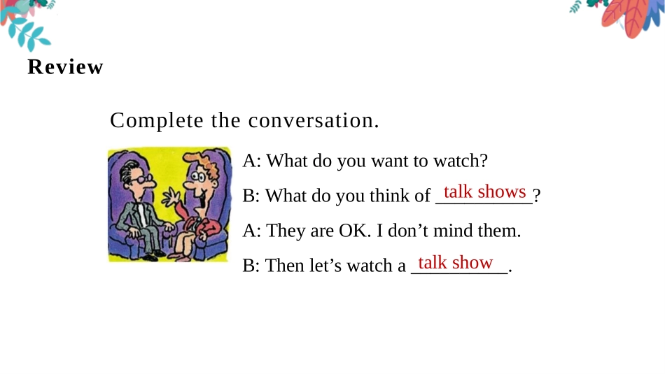 《Do you want to watch a game show?》PPT课件_第3页