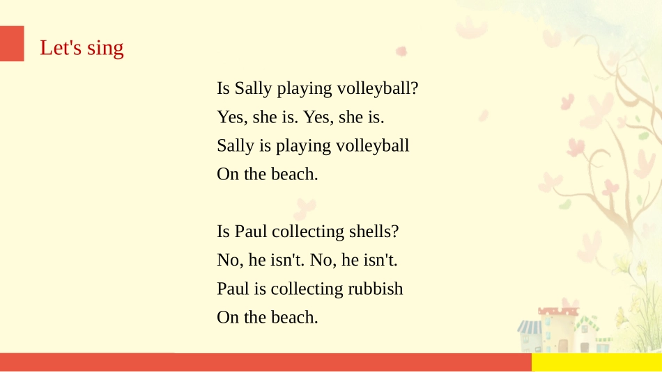《At the beach》PPT课件(第1课时) _第2页