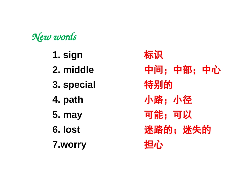 《Reading signs》PPT课件[上海教育版六年级英语]_第2页