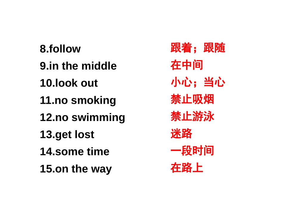 《Reading signs》PPT课件[上海教育版六年级英语]_第3页