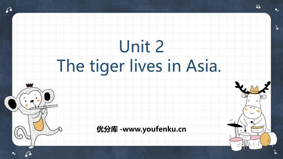 《The tiger lives in Asia》PPT精品课件_第1页