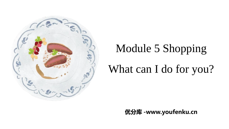《What can I do for you?》Shopping PPT免费课件_第1页