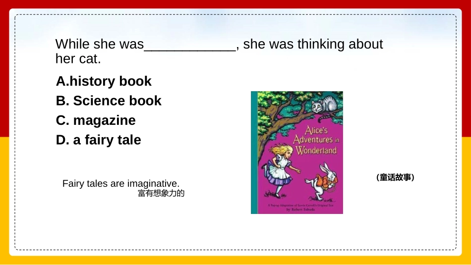《She was thinking about her cat》A famous story PPT课件_第3页