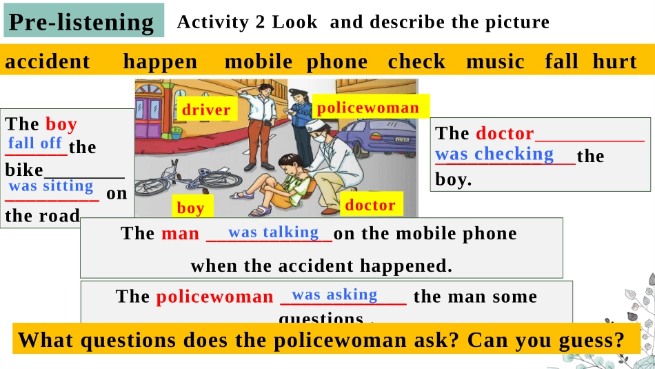 《While the lights were changing to reda car suddenly appeared》Accidents PPT优秀课件_第3页