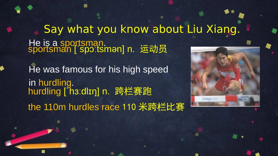 《He was invited to competitions around the world》Sports life PPT课件_第1页