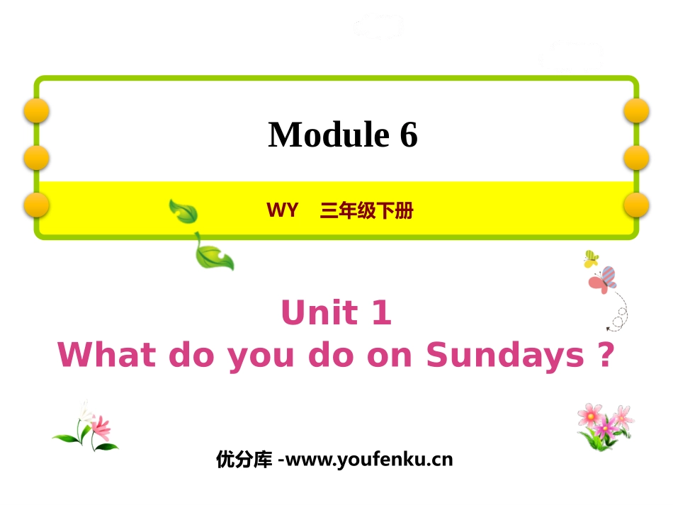 《What do you do on Sundays?》PPT免费课件_第1页