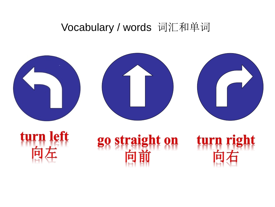 《Go straight on》PPT优质课件[外研版四年级英语]_第1页