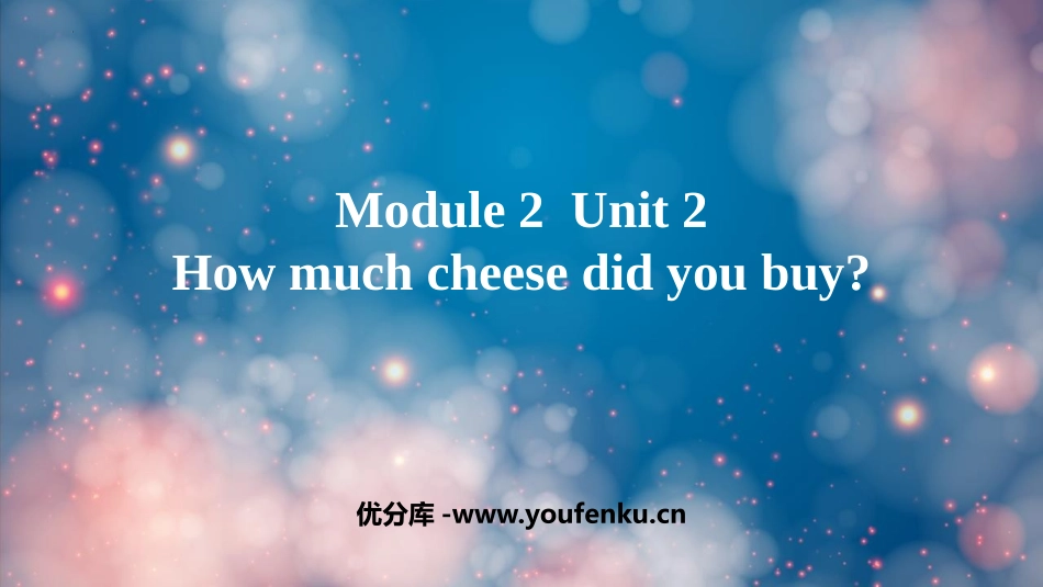 《How much cheese did you buy?》PPT免费课件_第1页