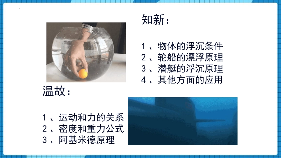 《物体的浮沉条件》压强与浮力PPT免费课件[北师大八年级物理]_第2页