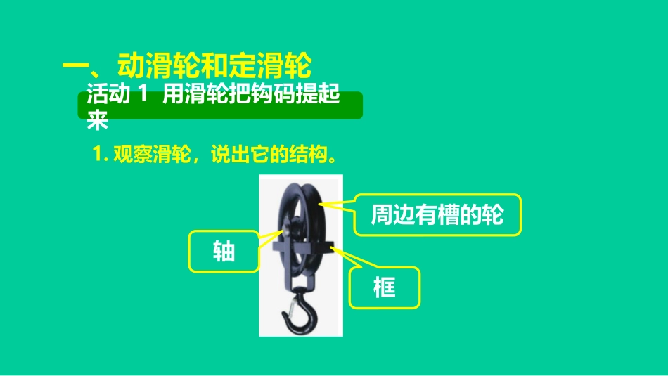 《探究滑轮的作用》力和机械PPT优质课件[粤沪版八年级物理]_第3页