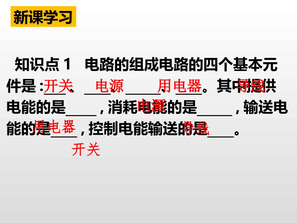 《电路的组成和连接方式》探究简单电路PPT课件(第1课时)_第3页