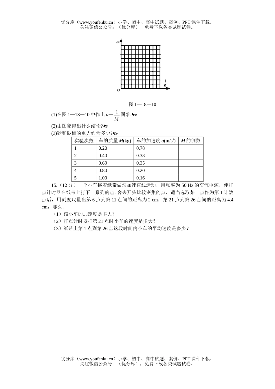 高中一年级物理高考能力测试步步高基础训练18试卷_第3页