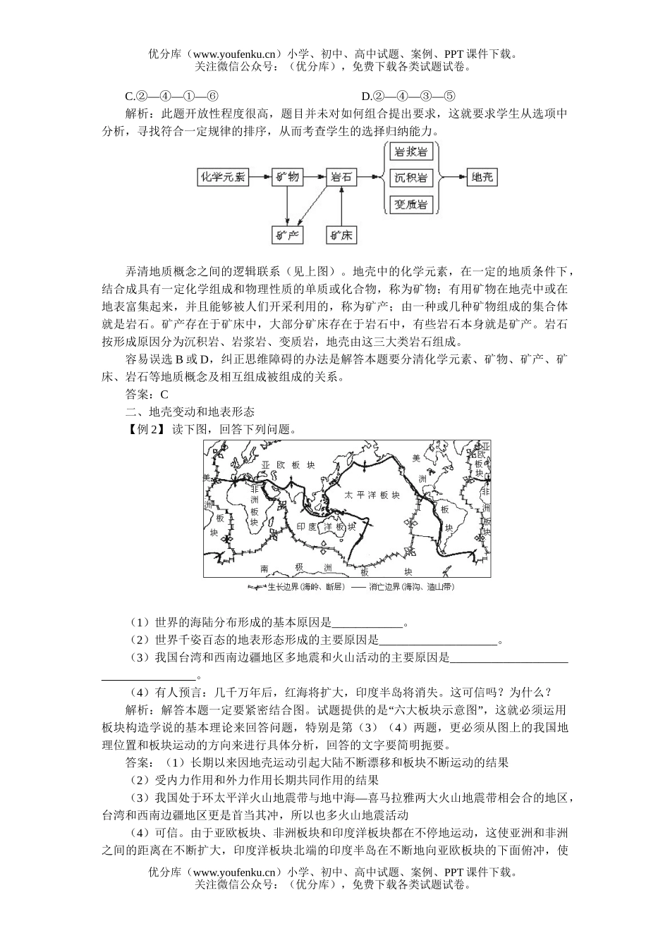 高中一年级地理上学期优化训练第三单元试卷_第3页
