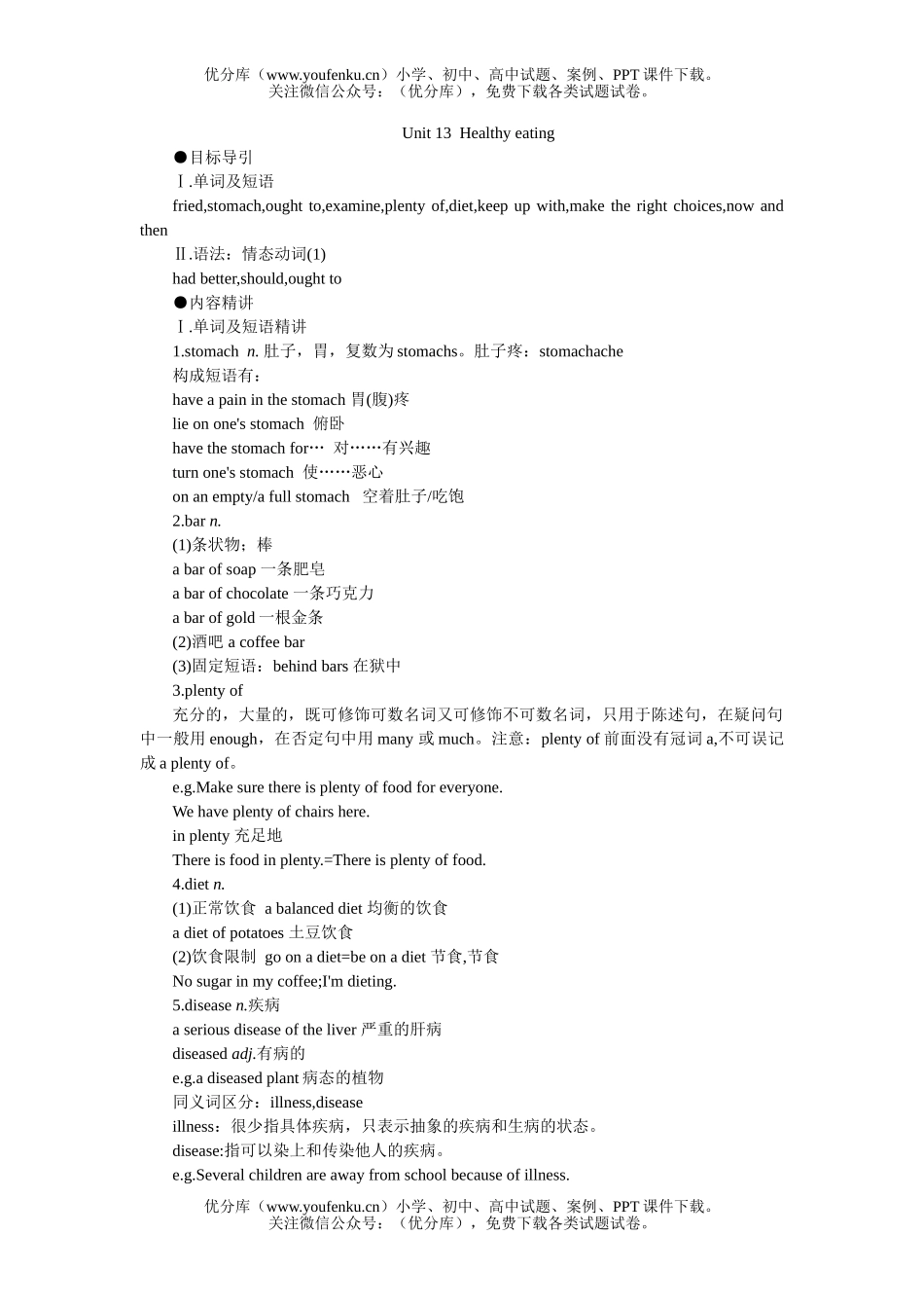 高中一年级英语下Unit 13单元测试2试卷_第1页