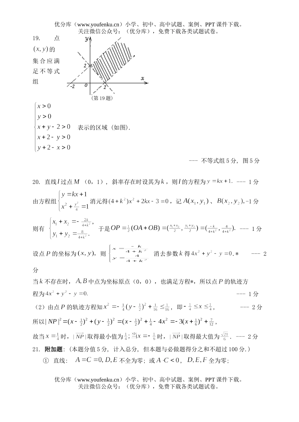 高中二年级数学杭州上学期检测答案试卷_第2页