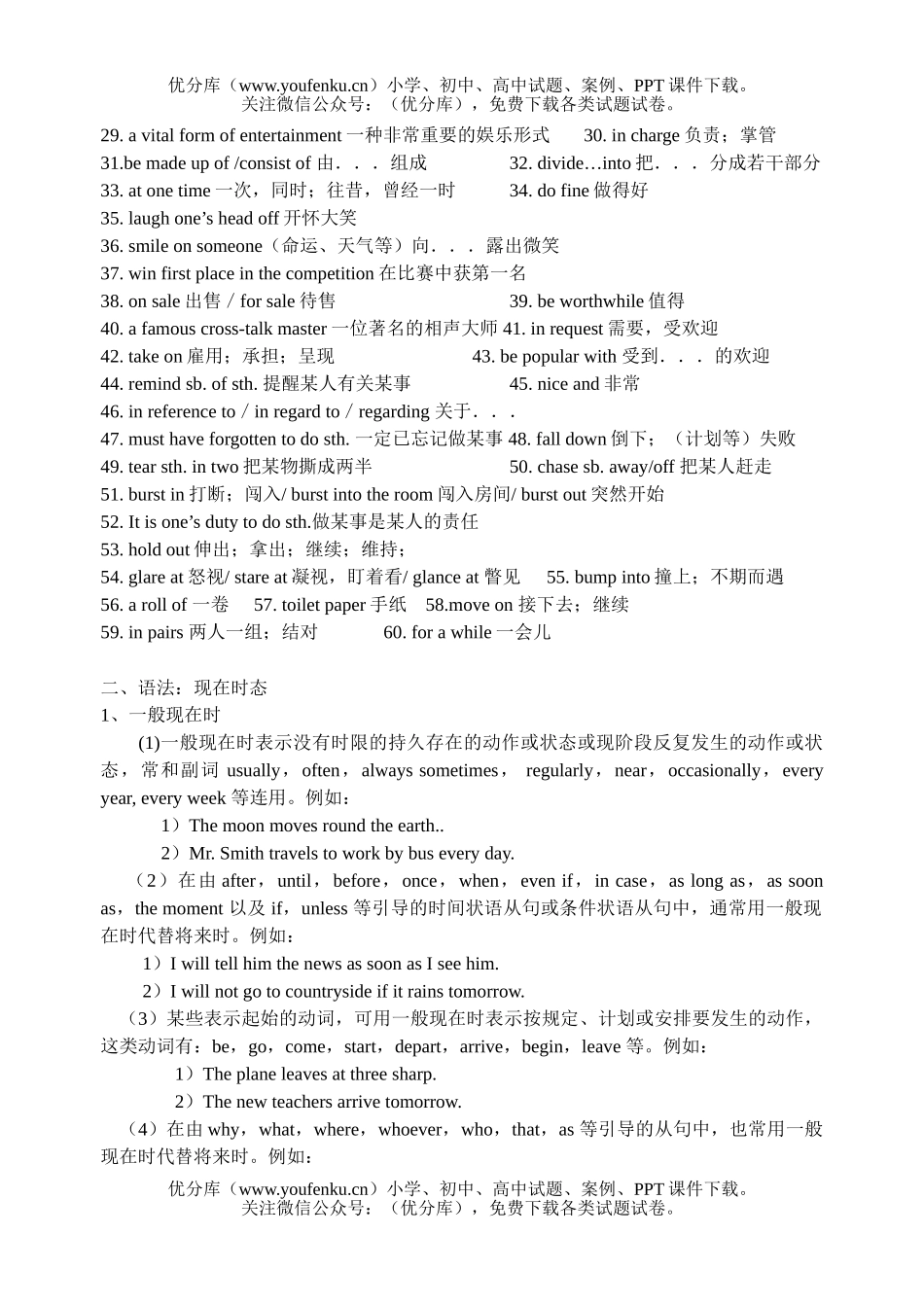 高中二年级英语教材同步导学练试卷_第3页